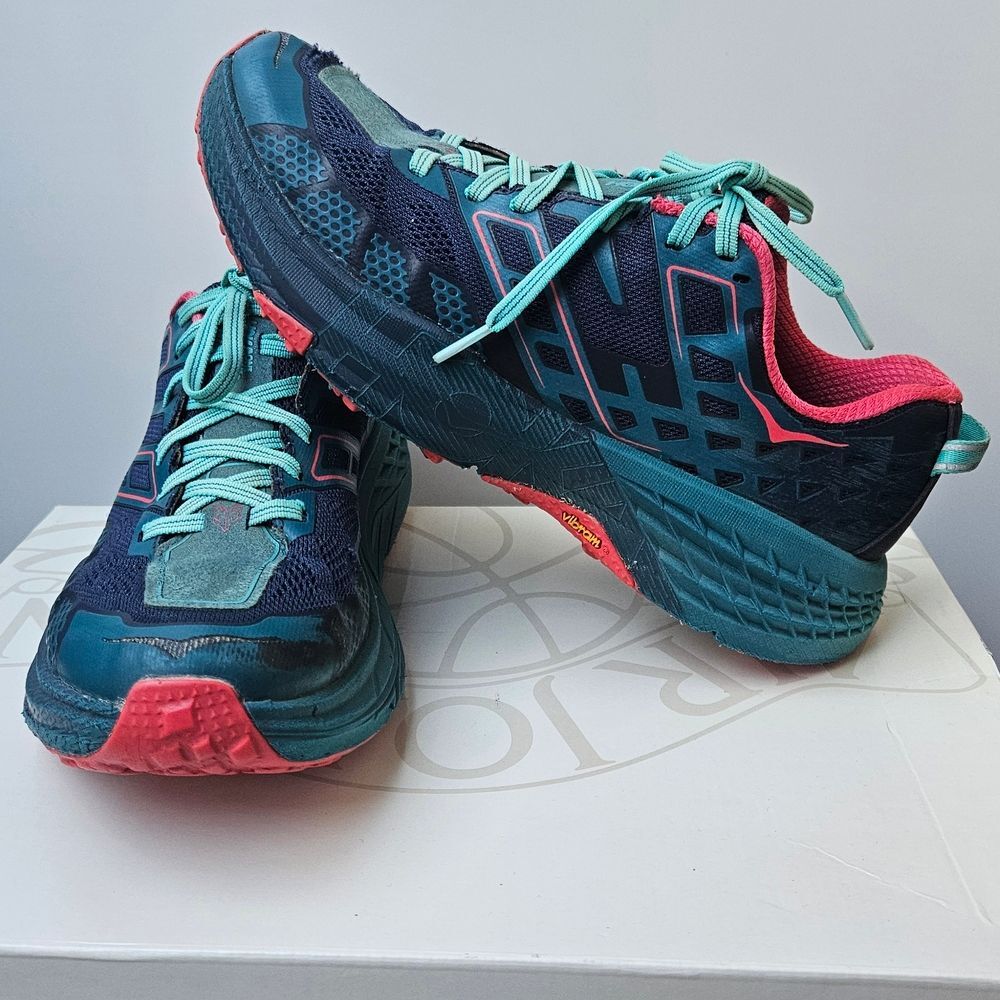 Hoka One One Women's Athletic Shoes in Navy and Pink